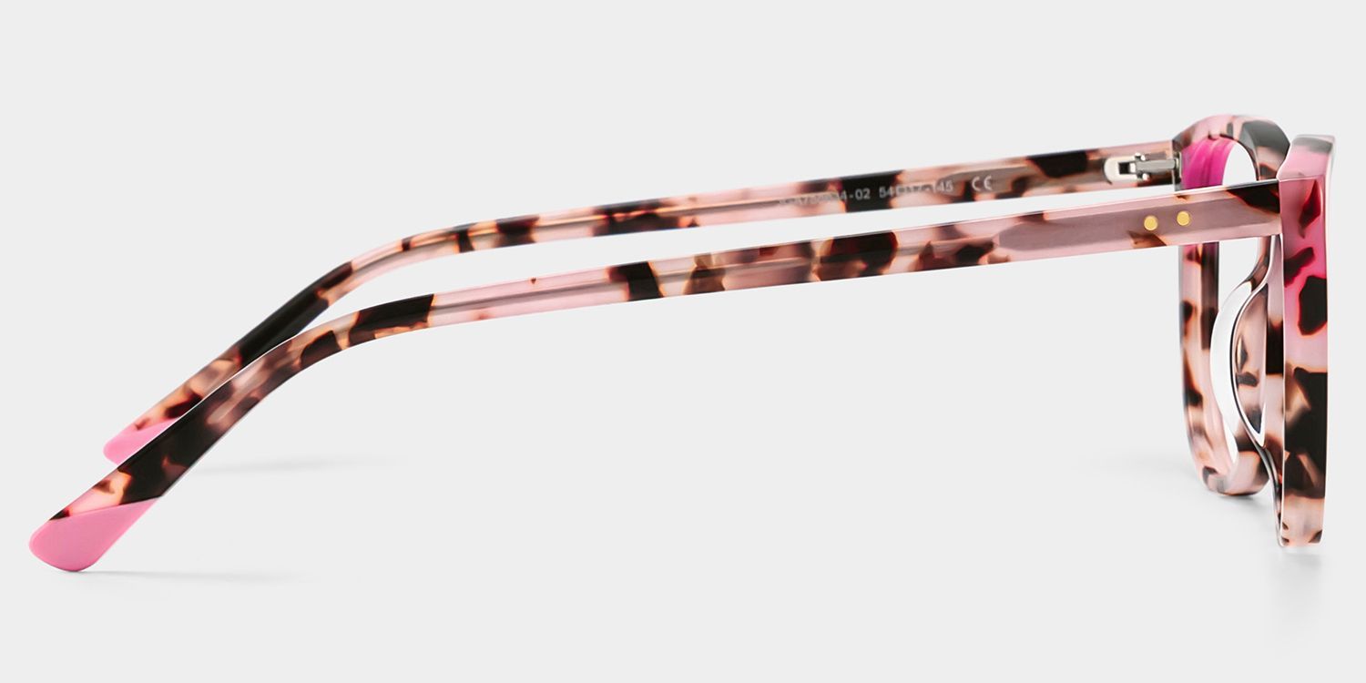 Lunettes à monture papillon Brady écaille de tortue rose pour femmes | ZEELOOL3