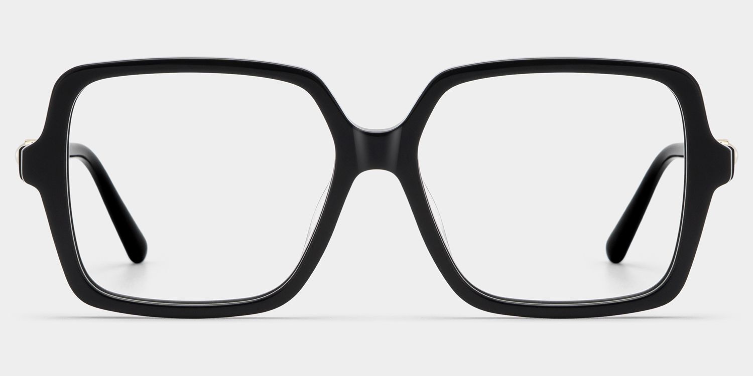 Commander des lunettes à monture carrée noires Elena en ligne | ZEELOOL1