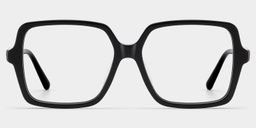 Elena noire Carré lunettes1