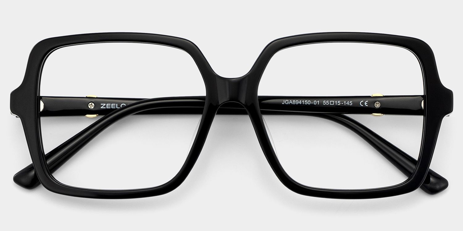 Commander des lunettes à monture carrée noires Elena en ligne | ZEELOOL2