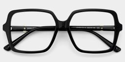 Elena noire Carré lunettes2