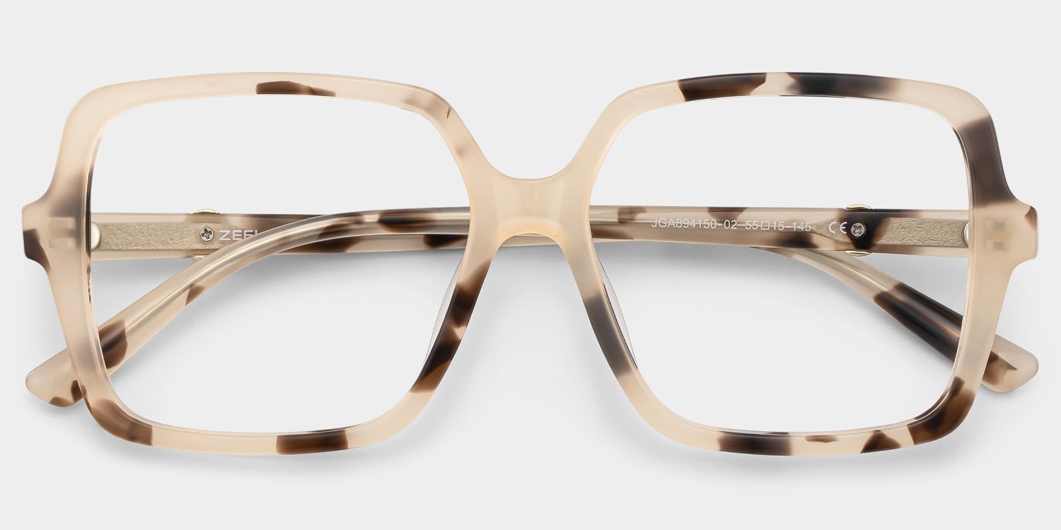 Lunettes de vue carrées écaille de tortue Elena — Style classique | ZEELOOL2