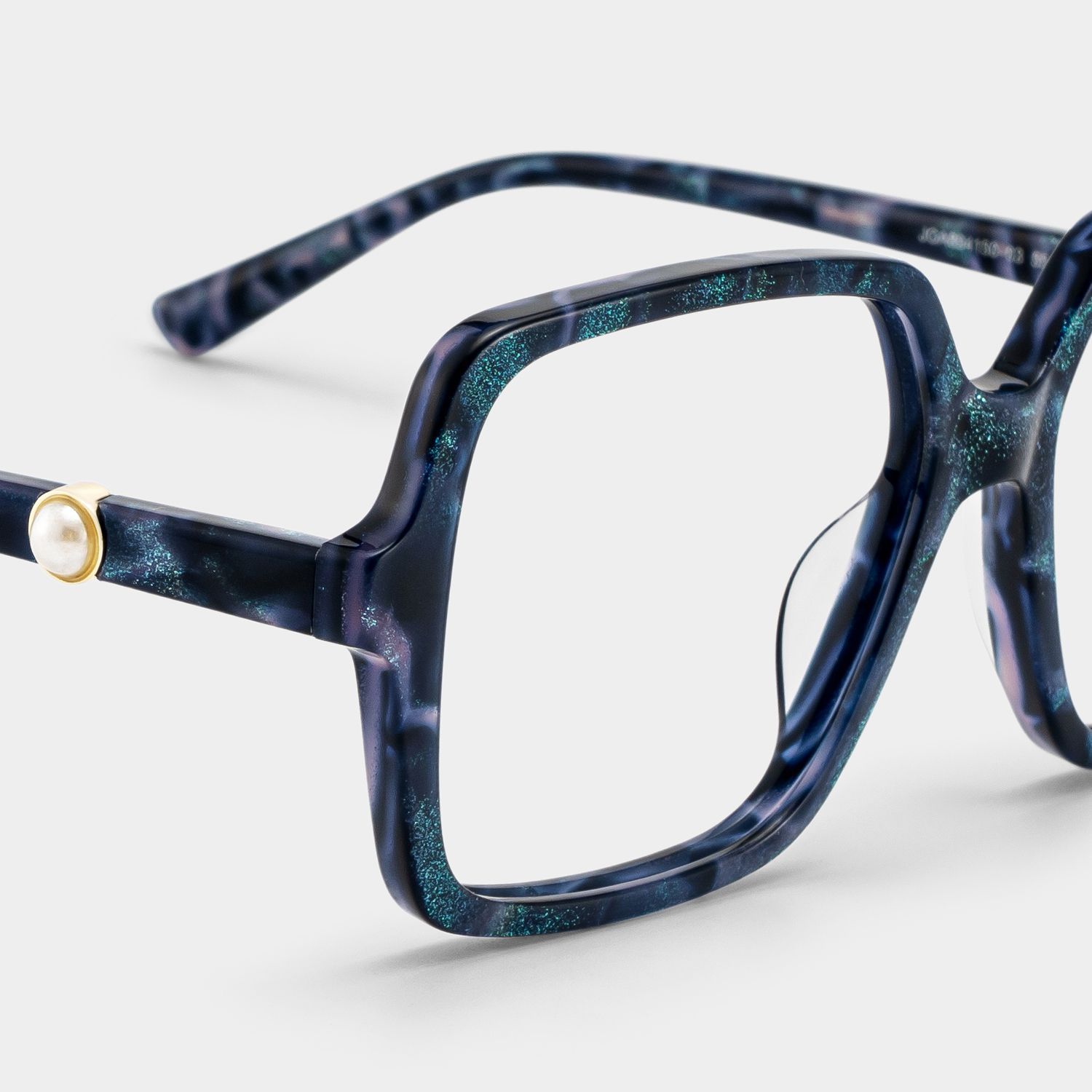 Acheter des lunettes carrées Elena tortue bleue | ZEELOOL5