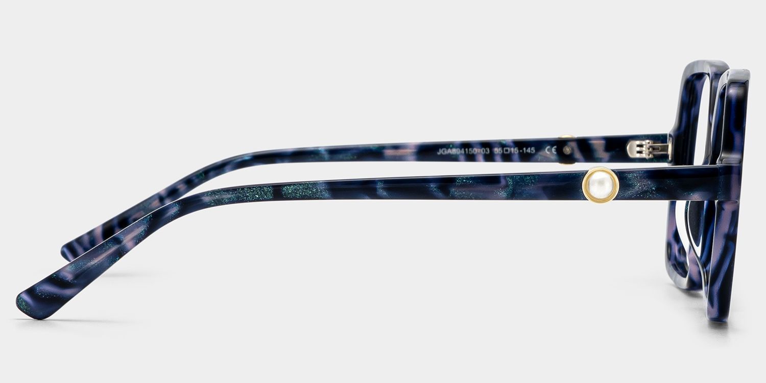 Acheter des lunettes carrées Elena tortue bleue | ZEELOOL4