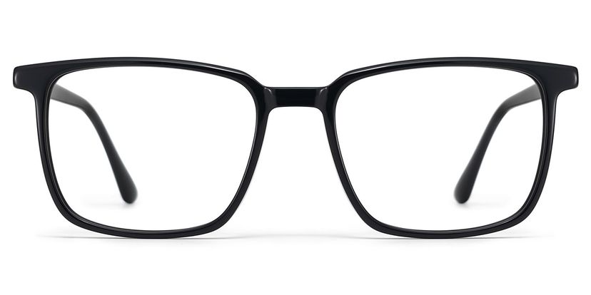 Aidan Noir Rectangulaire lunettes