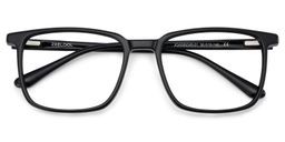 Aidan Noir Rectangulaire lunettes1