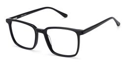 Aidan Noir Rectangulaire lunettes2