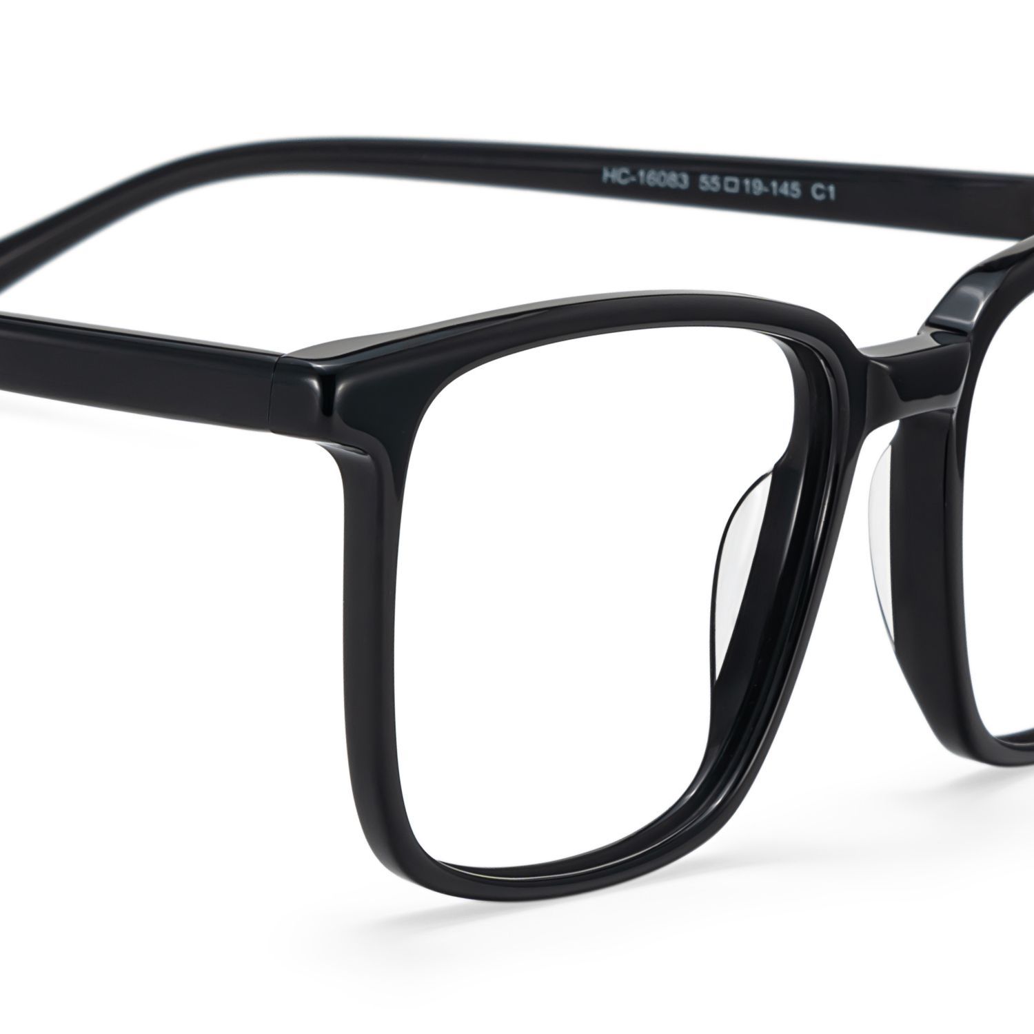 Lunettes noires rectangulaires - Lunettes à monture en acétate Aidan4