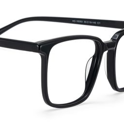 Aidan Noir Rectangulaire lunettes4