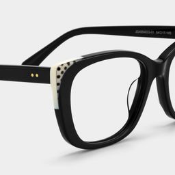 Madeline Noir Cat-eye lunettes5
