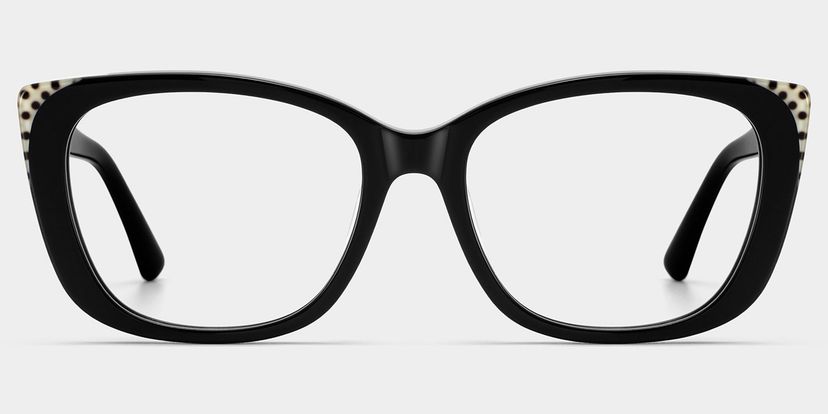 Madeline Noir Cat-eye lunettes