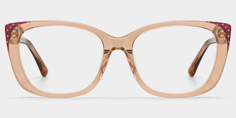 Madeline Beige Cat-eye lunettes
