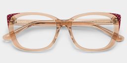 Madeline Beige Cat-eye lunettes1