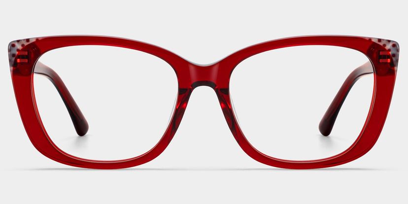 Madeline Rouge Cat-eye lunettes