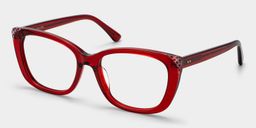 Madeline Rouge Cat-eye lunettes2