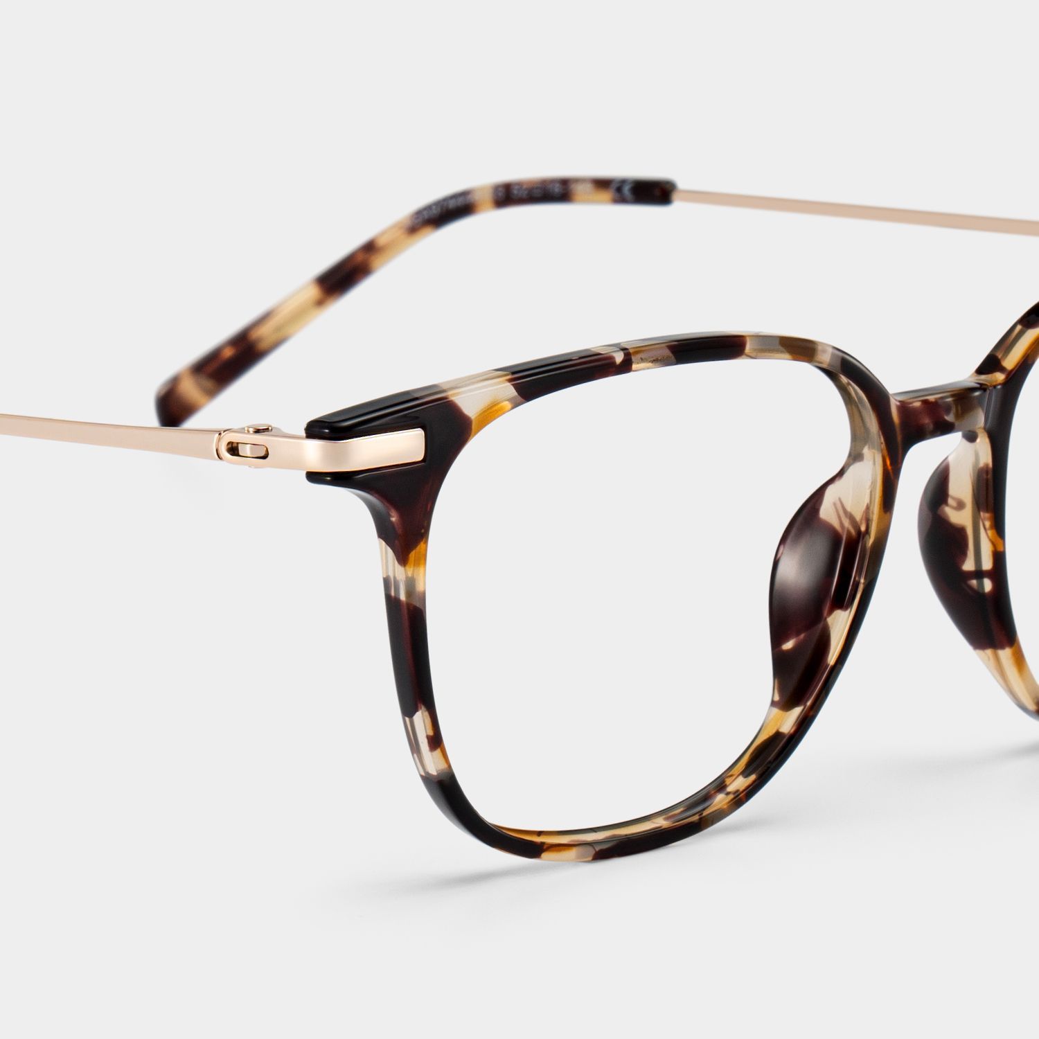 Montures de lunettes rectangulaires écaille de tortue Florence pour femmes | ZEELOOL4