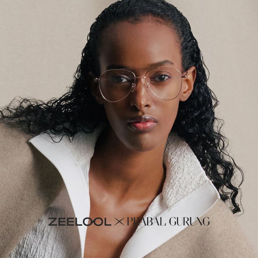 Zeelool x PG Or rose Aviateur lunettes
