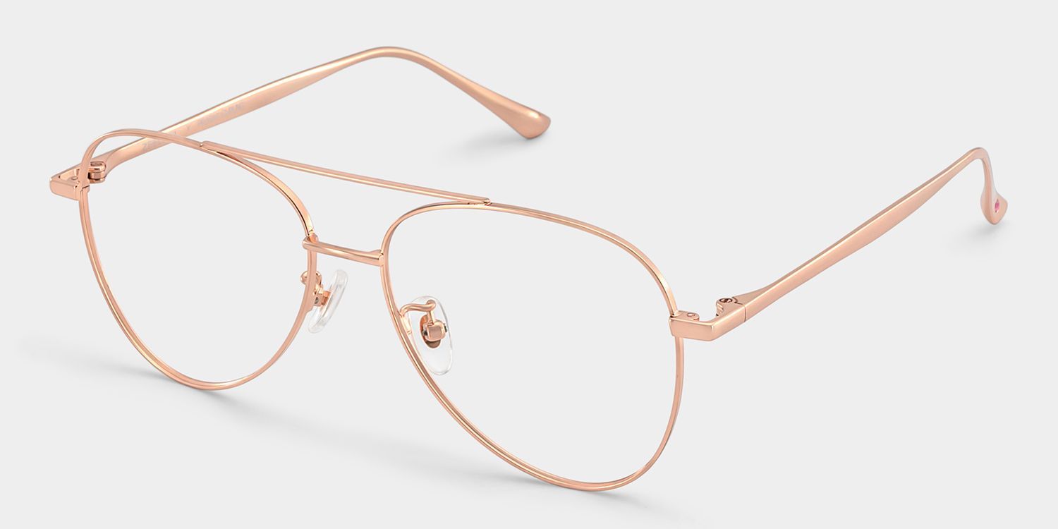 Lunettes Aviateur en Métal Or Rose Cher | ZEELOOL x Prabal Gurung3