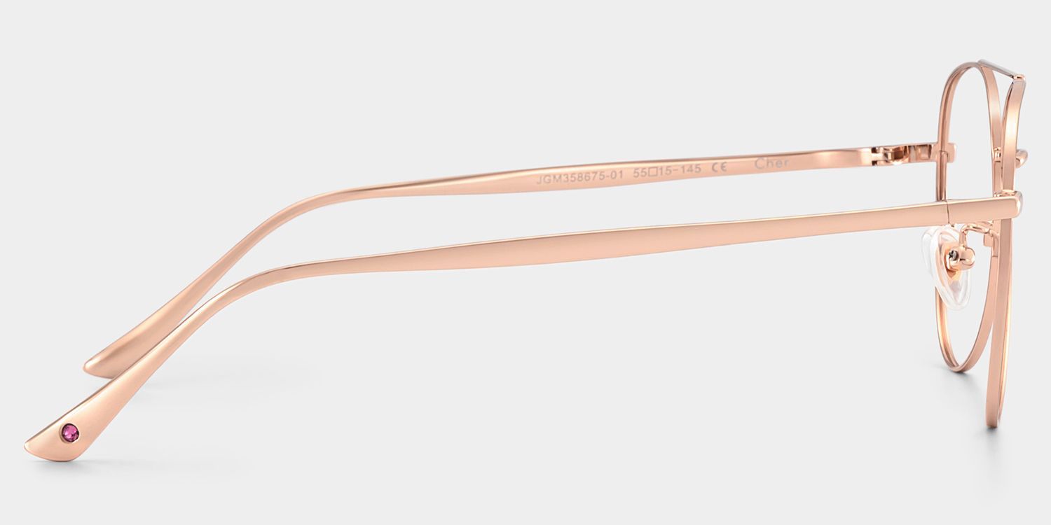Lunettes Aviateur en Métal Or Rose Cher | ZEELOOL x Prabal Gurung4