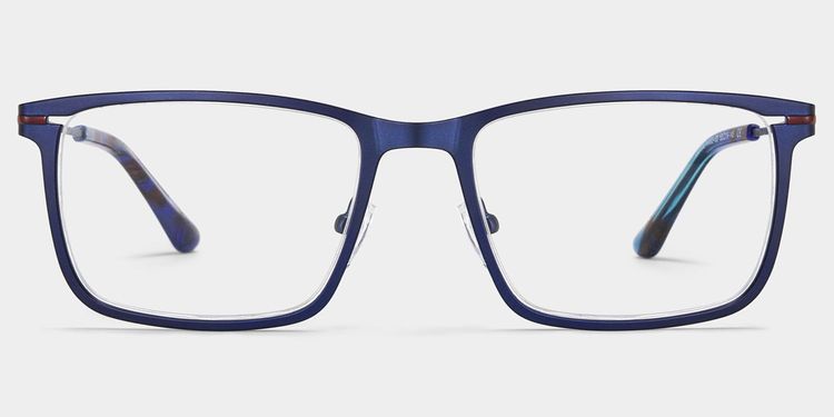Roxana Bleu Rectangulaire lunettes