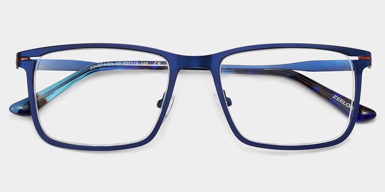 Roxana Bleu Rectangulaire lunettes