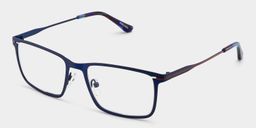 Roxana Bleu Rectangulaire lunettes2