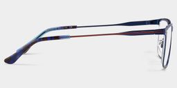 Roxana Bleu Rectangulaire lunettes3