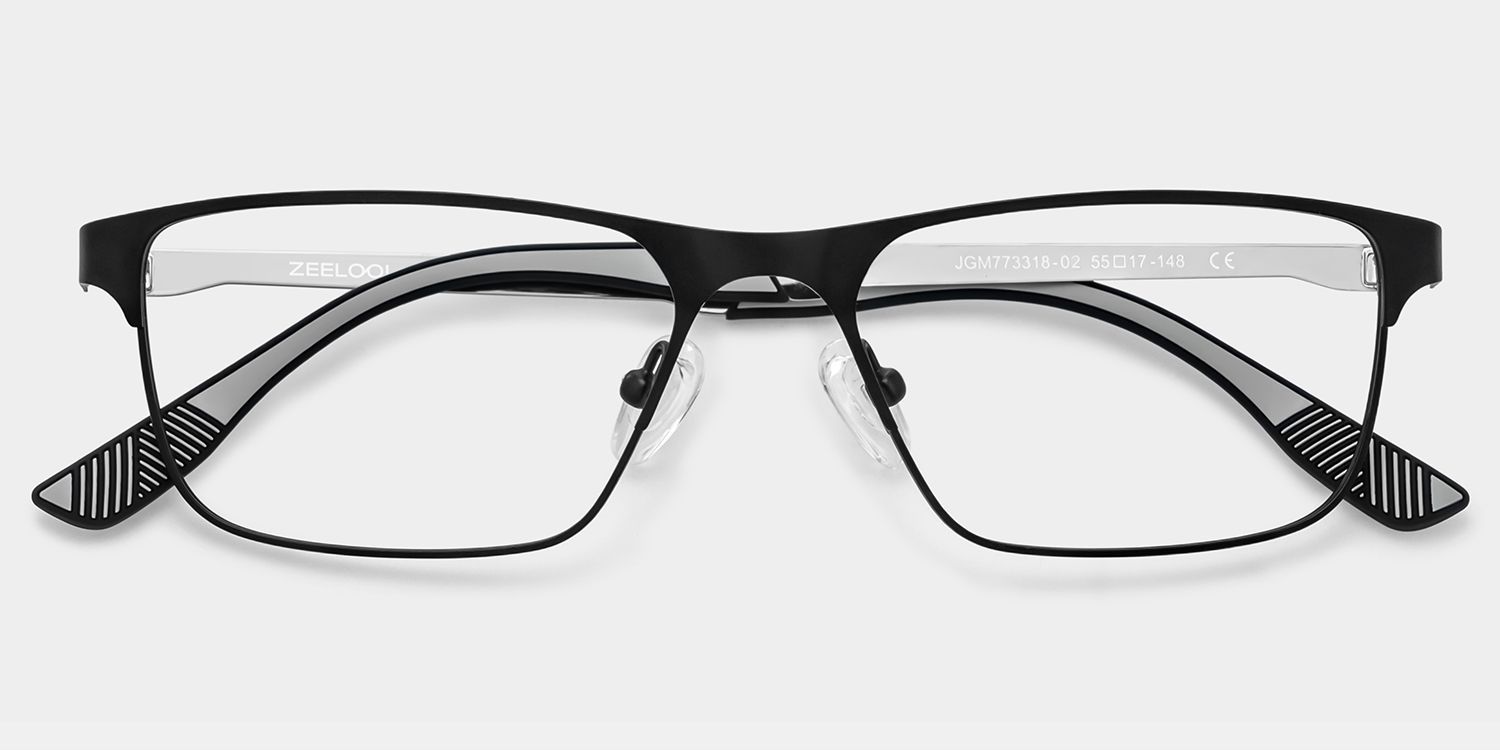 Lunettes de vue Kellen noires à monture browline | ZEELOOL2