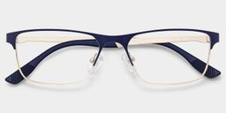 Kellen Bleu Browline lunettes2
