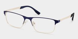 Kellen Bleu Browline lunettes3
