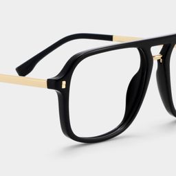 Kilworth Noir Aviateur lunettes5