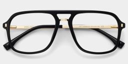 Kilworth Noir Aviateur lunettes2