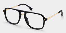 Kilworth Noir Aviateur lunettes3