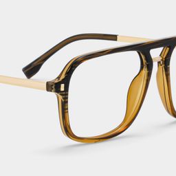 Kilworth Marron Aviateur lunettes4