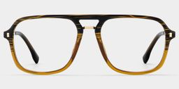 Kilworth Marron Aviateur lunettes0