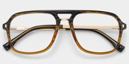 Kilworth Marron Aviateur lunettes1