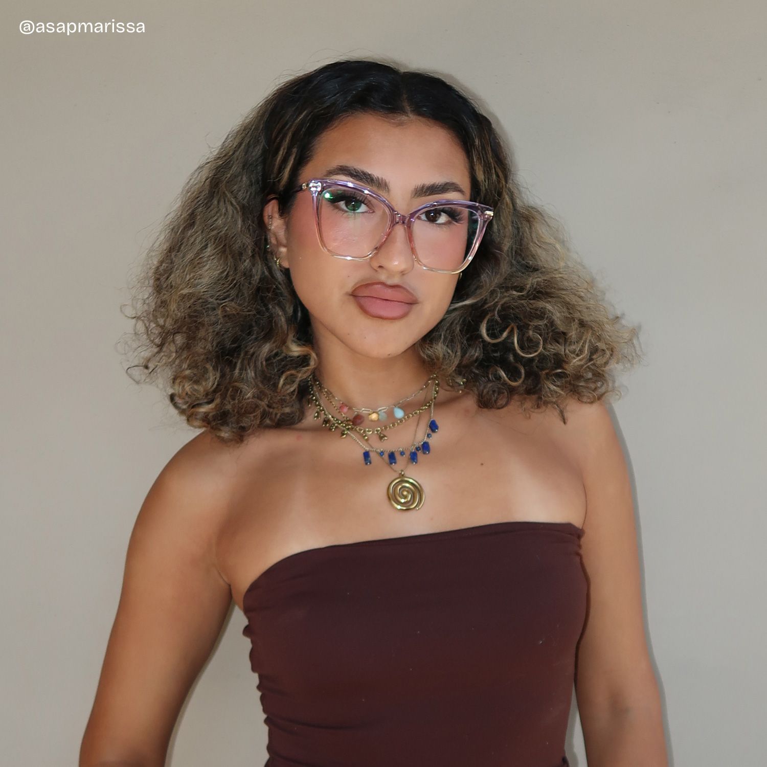 Lunettes Lamar à monture multicolore avec monture papillon en ligne | ZEELOOL6