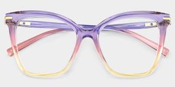 Lamar Multicolor Papillon lunettes2