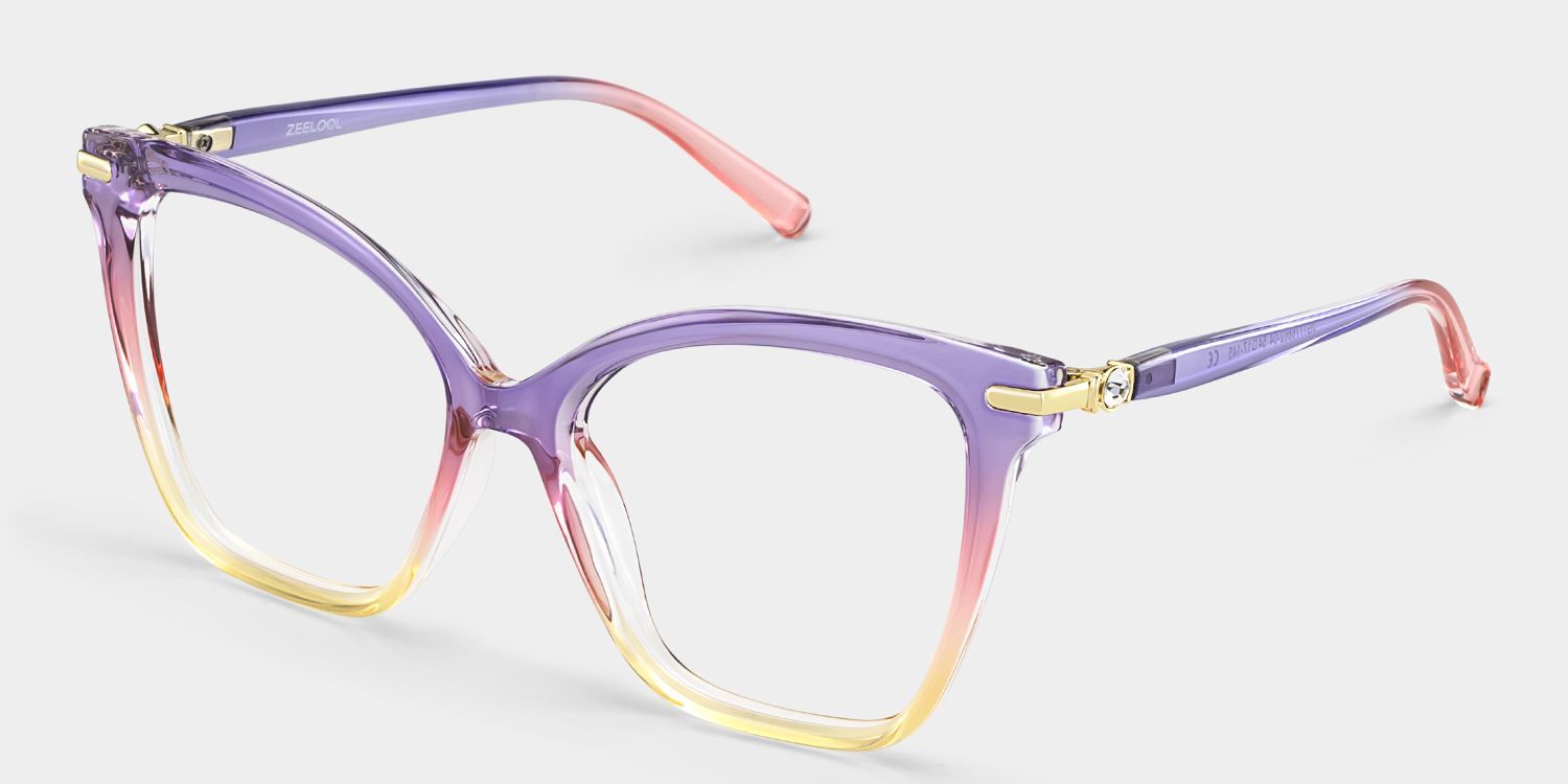 Lunettes Lamar à monture multicolore avec monture papillon en ligne | ZEELOOL3