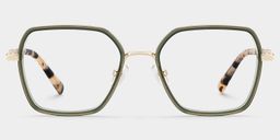 Sophie Vert Géométrique lunettes0