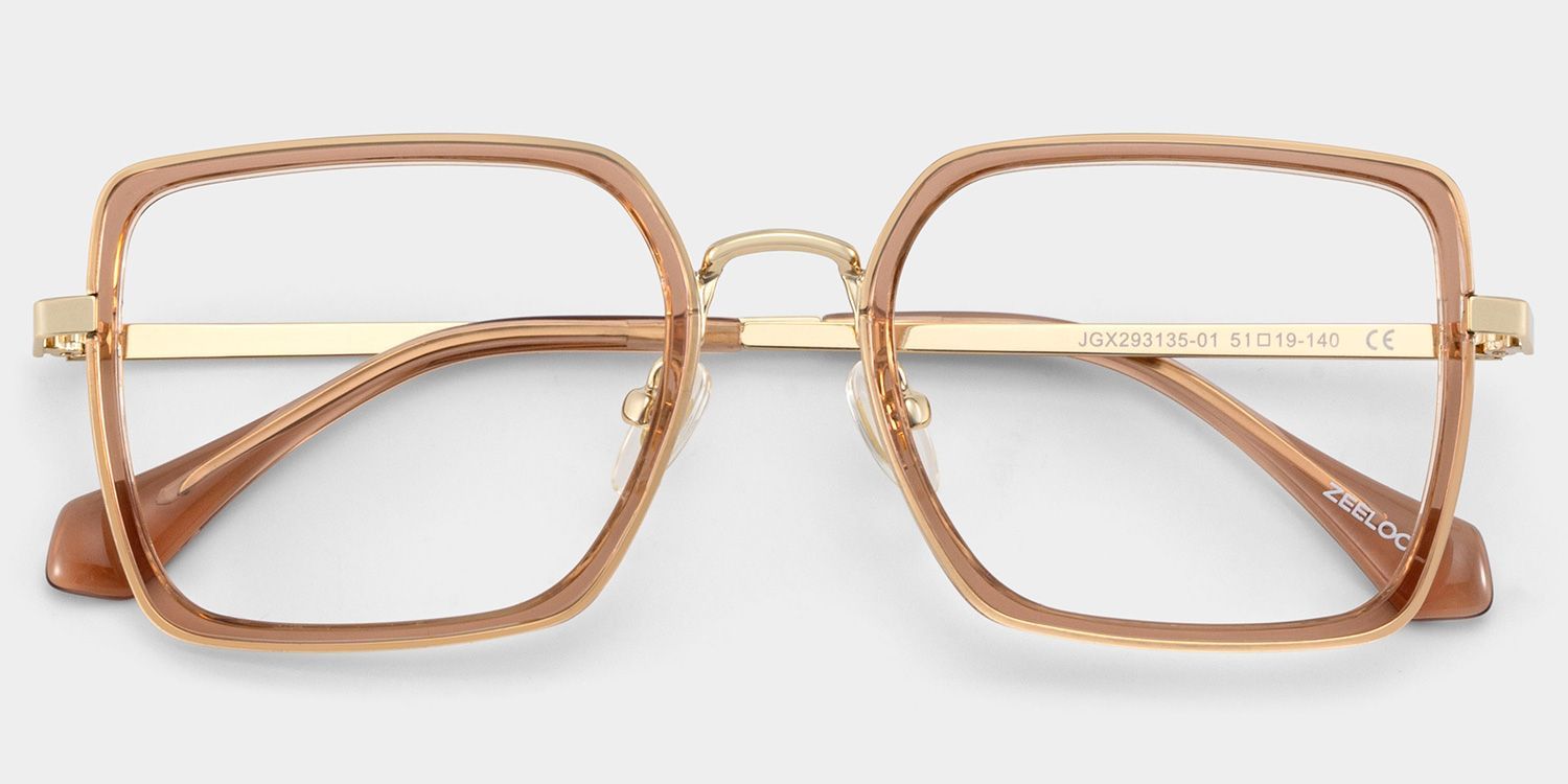 Lunettes Shane à monture marron carrée en ligne | ZEELOOL1