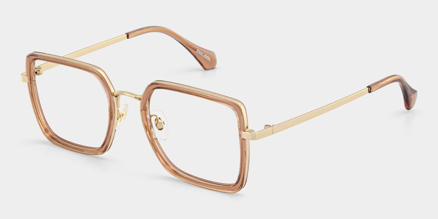 Lunettes Shane à monture marron carrée en ligne | ZEELOOL2