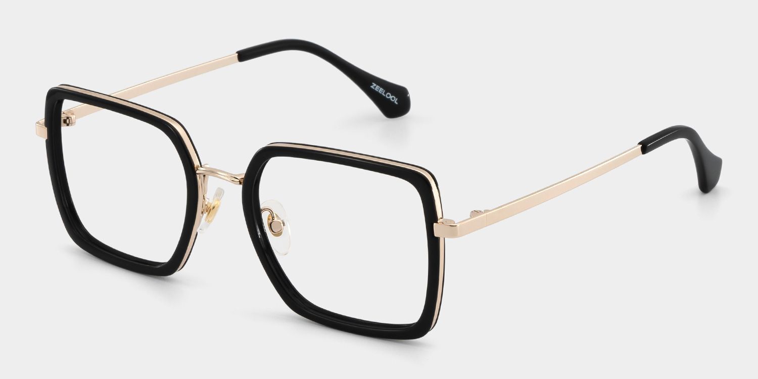 Lunettes à monture noire et carrée Shane en ligne | ZEELOOL3