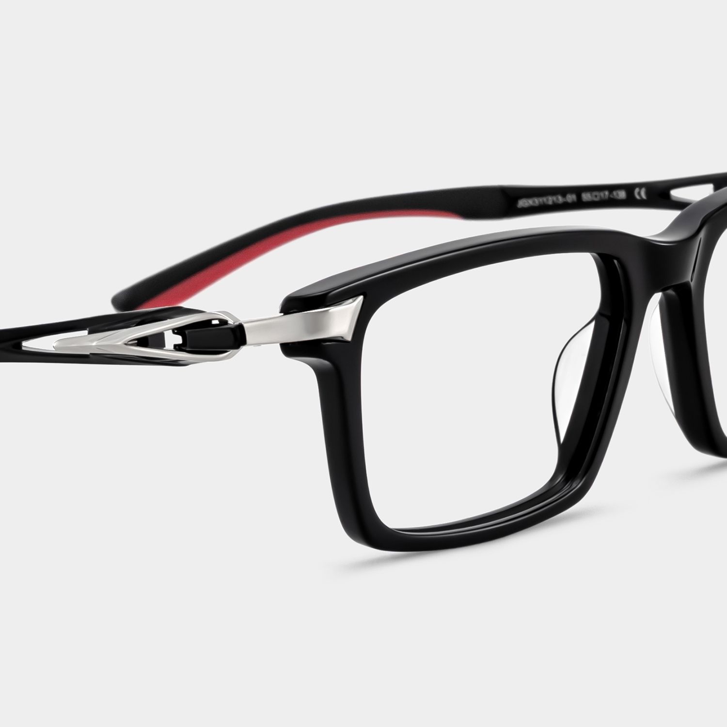 Lunettes de vue rectangulaires noires Orion en ligne | ZEELOOL4