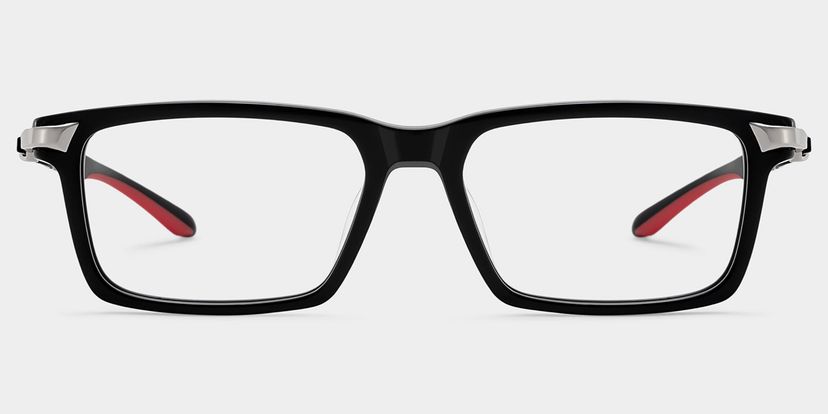 Orion Noir Rectangulaire lunettes