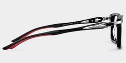 Orion Noir Rectangulaire lunettes3
