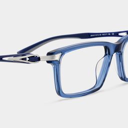 Orion Bleu Rectangulaire lunettes5