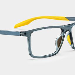 Active Bleu Jaune Rectangulaire lunettes5