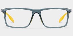 Active Bleu Jaune Rectangulaire lunettes1
