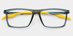 Active Bleu Jaune Rectangulaire lunettes2